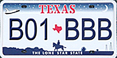 Image of Panoramic Texas license plate